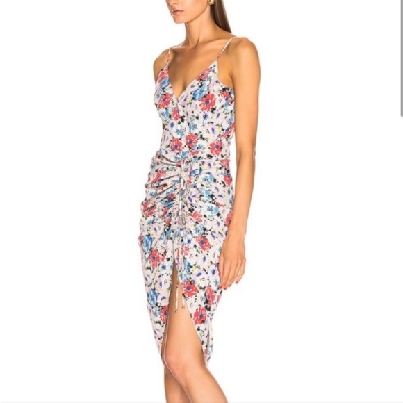 VERONICA BEARD Annabelle Silk Midi Dress Floral Size 4 - Picture 2 of 10